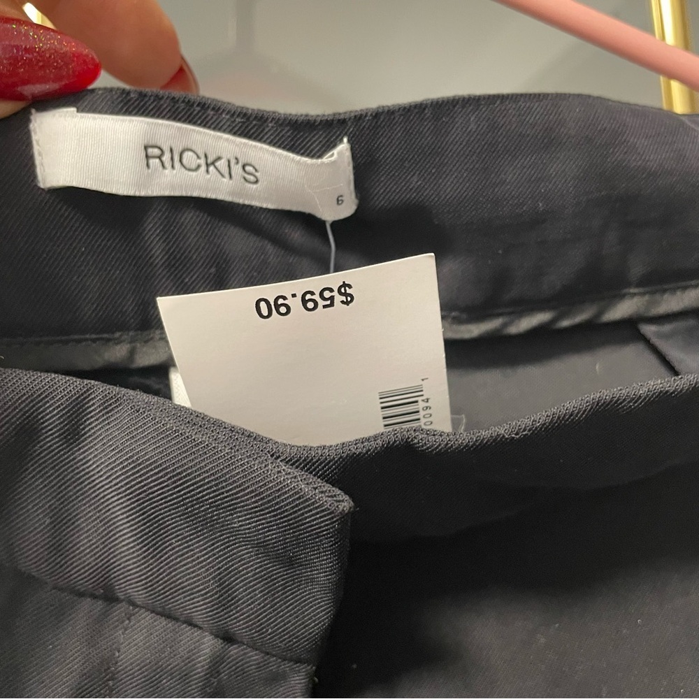 Ricki's Black Straight Leg Women's Pants NWT cargo - Picture 5 of 8